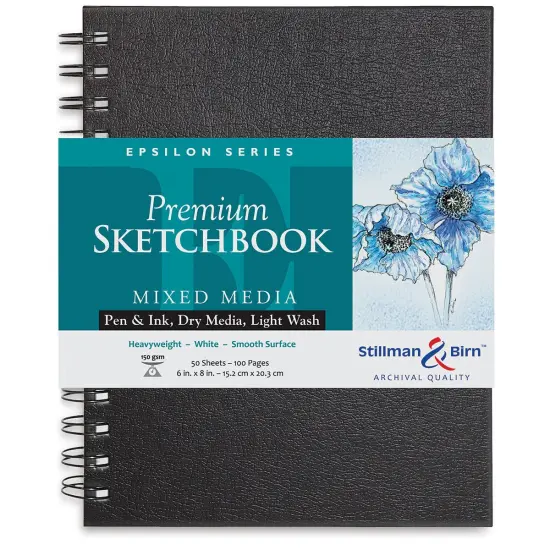 Stillman & Birn Epsilon Series Sketchbook - 8" x 6", Portrait, Wirebound, 50 Sheets {2}