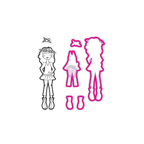 Prima Marketing Inc Jn Doll Stamp & Dies - Violet 655350912185 {1}