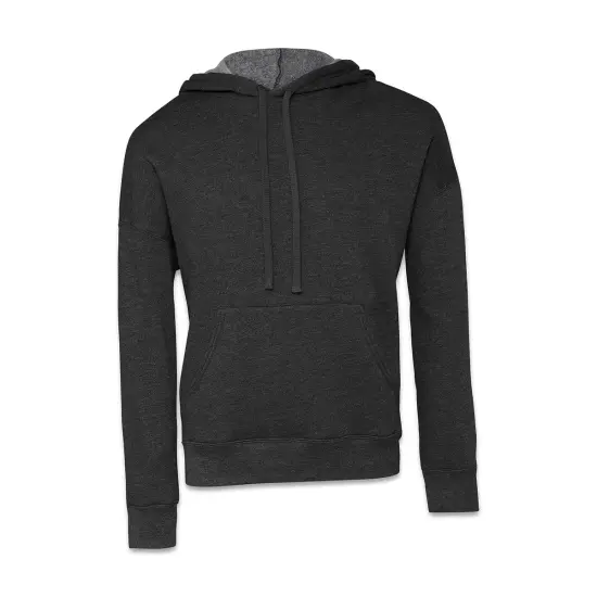 Bella + Canvas Unisex Sponge Fleece Drop Shoulder Sweatshirt - Dark Grey Heather, X-Small {1}