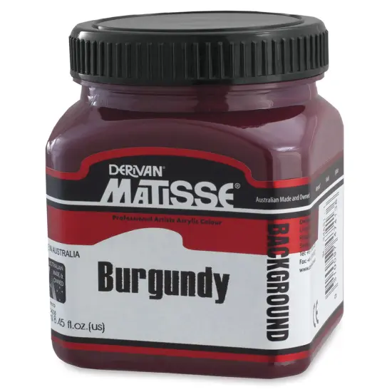 Matisse Background Colors Acrylic Paint - Burgundy, 250 ml {1}