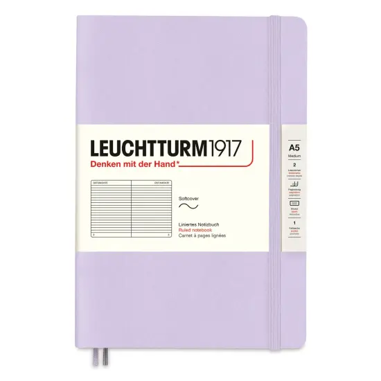 Leuchtturm1917 Ruled Softcover Notebook - Lilac, 5-3/4" x 8-1/4" {1}