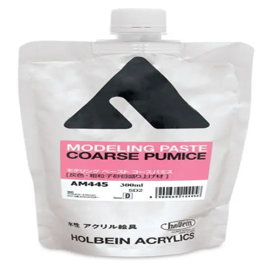 Holbein Acrylic Medium - Pumice Modeling Paste, Coarse, 300 ml pouch {1}