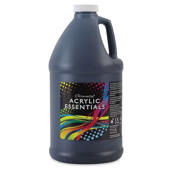 Chromacryl Acrylic Essentials - Black, Half Gallon {1}