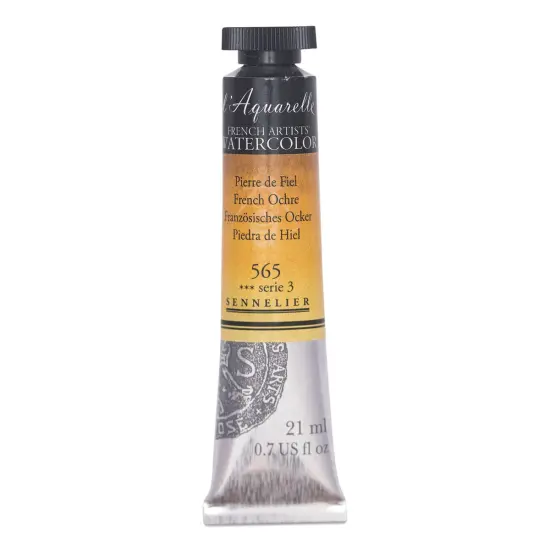 Sennelier French Artists' Watercolor - French Ochre, 21 ml, Tube {1}