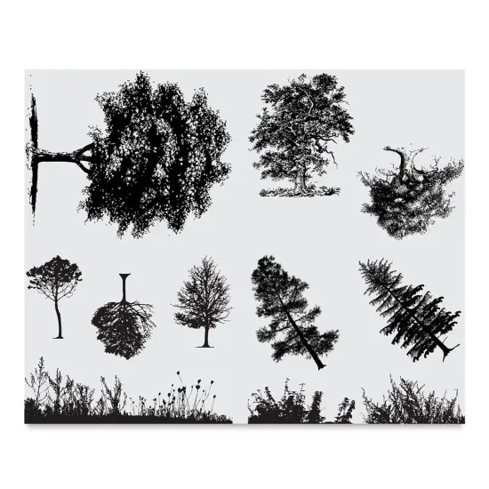 Mayco Designer Silkscreens - Trees and Grass {1}