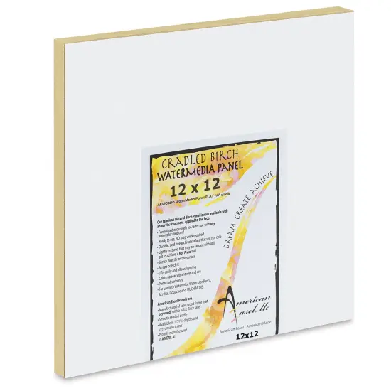 American Easel WaterMedia Panel - 12" x 12", Traditional Profile 7/8" {1}