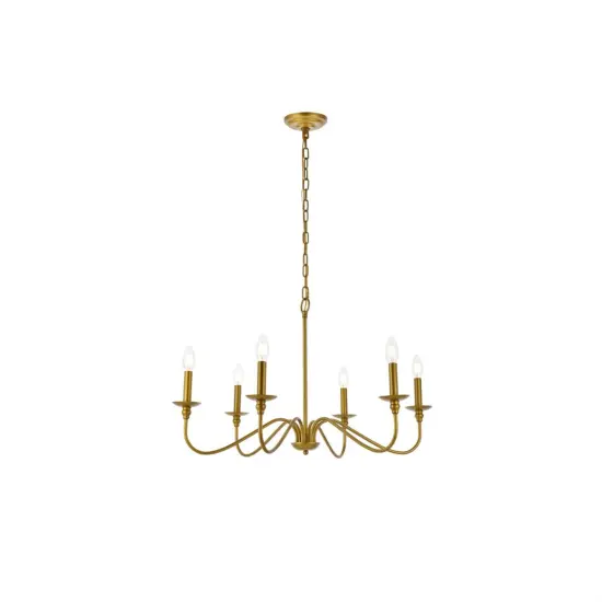 Rohan 30 inch chandelier in brass {1}