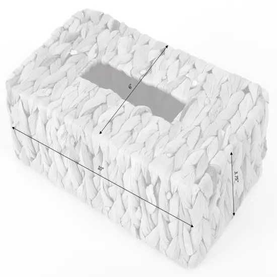 Wicker Water Hyacinth Tissue Box Cover Rectangle {5}