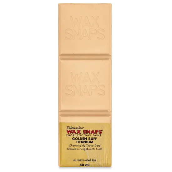 Enkaustikos Wax Snaps Encaustic Paints - Titanium Golden Buff, 40 ml cake {1}