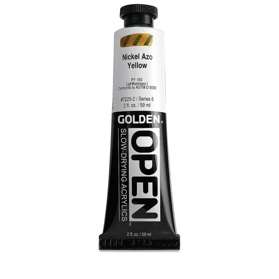 Golden Open Acrylics - Nickel Azo Yellow, 2 oz Tube {2}