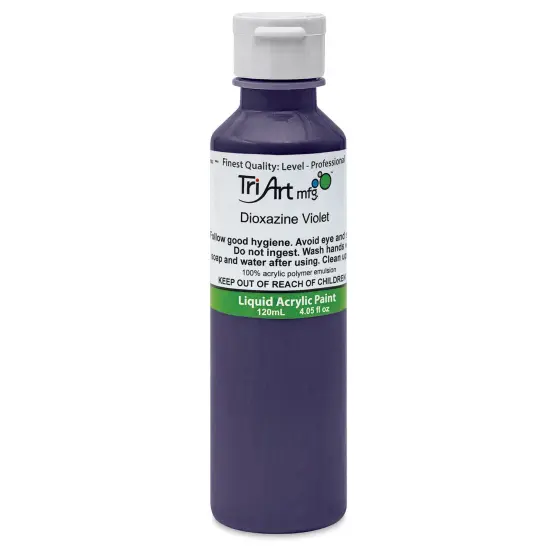 Tri-Artx Liquid Artist Acrylics - Dioxazine Violet, 120 ml bottle {1}