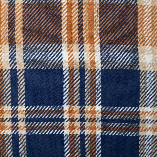 Navy and Gold Plaid 50" x 60" Throw Blanket {5}