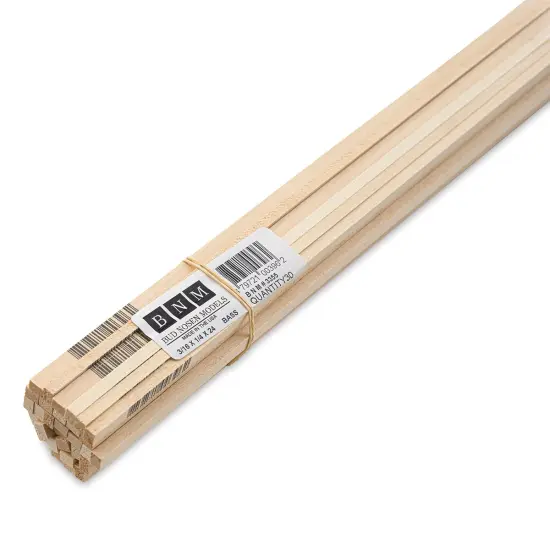 Bud Nosen Basswood Sticks - 3/16" x 1/4" x 24", 30 Sticks {1}