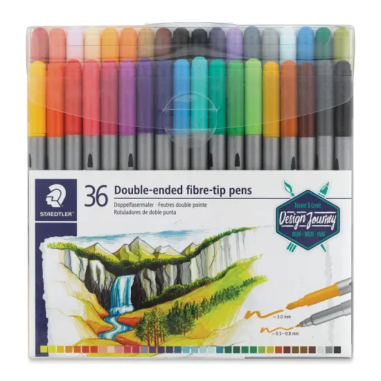 Staedtler Double-Ended Fiber-Tip Pens - Set of 36 {1}