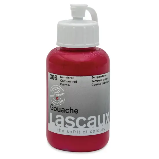 Lascaux Acrylic Gouache - Carmine Red, 85 ml bottle {1}