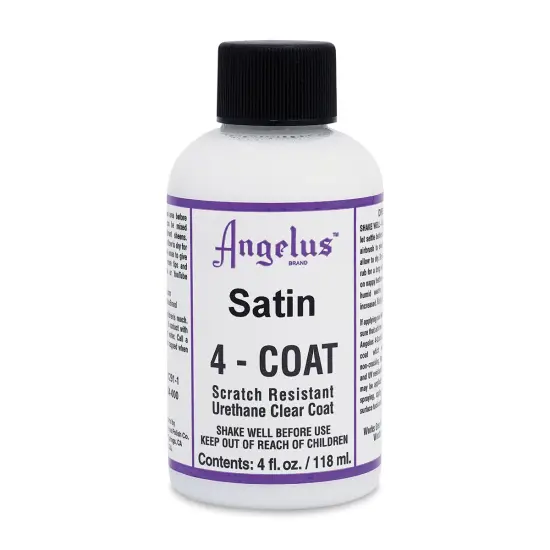 Angelus 4-Coat Urethane Clear Coat - Satin, 4 oz, Bottle {1}
