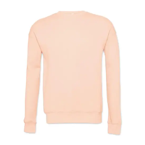 Bella + Canvas Unisex Sponge Fleece Drop Shoulder Sweatshirt - Peach, X-Small {1}