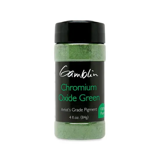Gamblin Artist's Grade Pigment - Chromium Oxide Green, 4 oz bottle {1}
