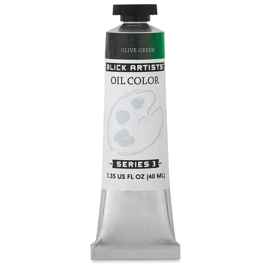 Blick Artists' Oil Color - Olive Green, 40 ml tube {2}