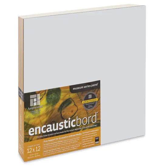 Ampersand Encausticbord - 12" x 12" x 1-1/2", Cradled {1}