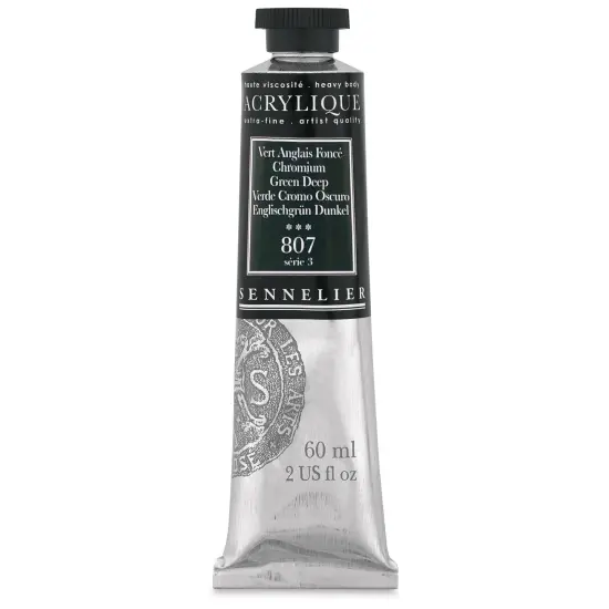 Sennelier Extra-Fine Artist Acryliques - Chromium Green Deep, 60 ml tube {1}