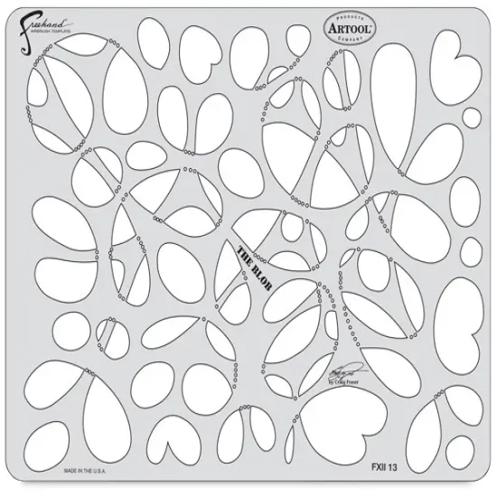 Iwata Artool Freehand Template - Kustom FX II The Blob {1}