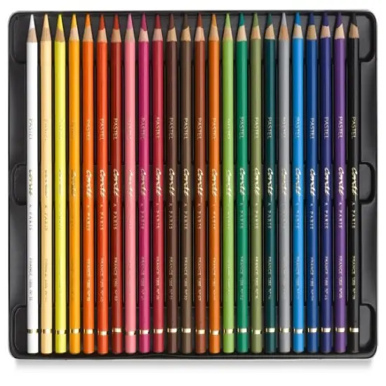 Cont&eacute; &agrave; Paris Pastel Pencil Set - Set of 24, Assorted Colors, Tin {2}