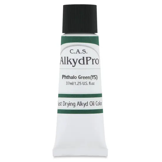 CAS AlkydPro Fast-Drying Alkyd Oil Color - Phthalo Green Yellow Shade, 37 ml tube {1}