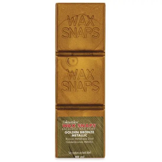 Enkaustikos Wax Snaps Encaustic Paints - Golden Bronze Metallic, 40 ml cake {1}