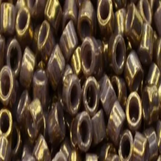 Toho Aiko Cylinder Seed Bead - TB-1704 - Gilded Marble Lavender {1}