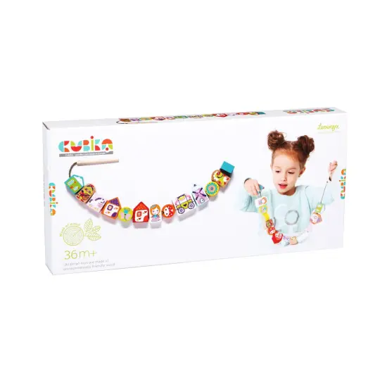 Wise Elk/Cubika Wooden Lacing Toy - Fairytale {2}