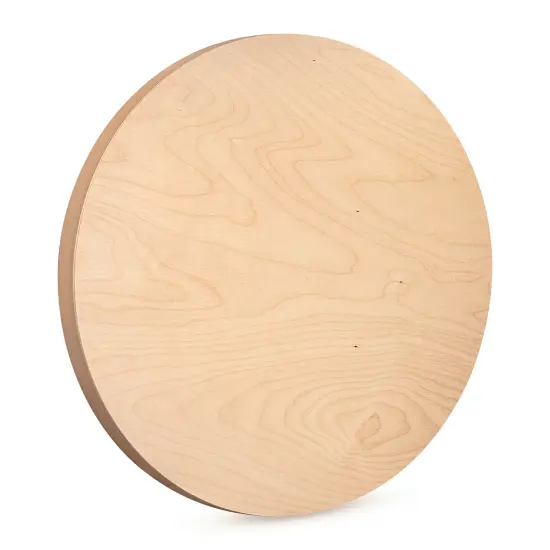 American Easel Cradled Round Birch Painting Panel - 20" Dia. x 7/8" D {1}