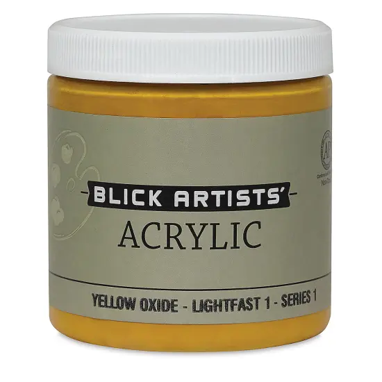 Blick Artists' Acrylic - Yellow Oxide, 8 oz jar {2}