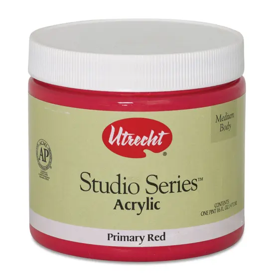 Utrecht Studio Series Acrylic Paint - Primary Red, Pint {1}