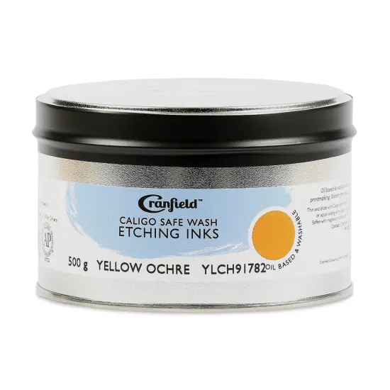Cranfield Caligo Safe Wash Etching Ink - Yellow Ochre, 500 g Can {1}