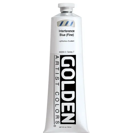 Golden Heavy Body Artist Acrylics - Interference Blue, 5 oz tube {2}