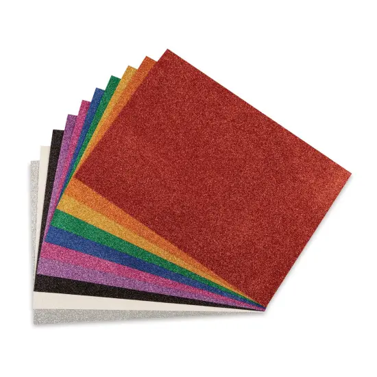 Creativity Street WonderFoam Pieces - Assorted Glitter Sheets, 10 Sheets, 8-1/4" x 11-3/4". {2}