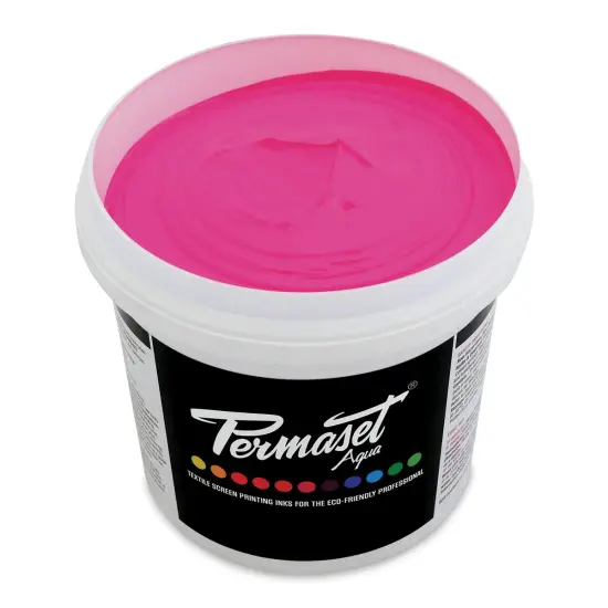 Permaset Aqua Fabric Ink - Supercover Glow Pink, Liter {1}