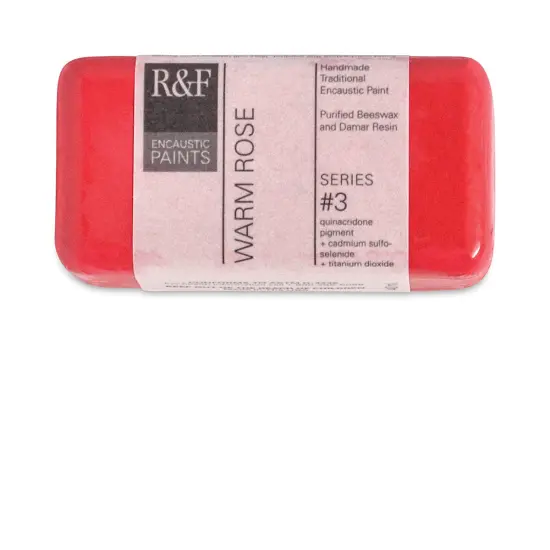 R&F Encaustic Paint Block - Warm Rose, 40 ml block {2}