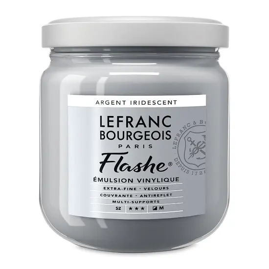 Lefranc & Bourgeois Flashe Vinyl Paint - 400 ml, Iridescent Silver {1}