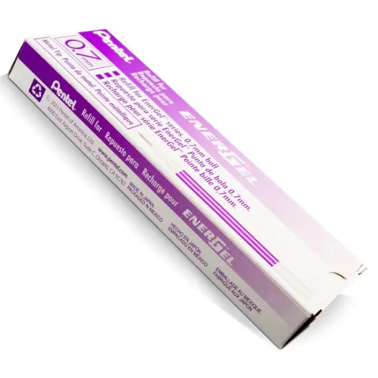 Refill Ink - For EnerGel Gel Pen, 0.7mm Metal Tip, Medium, Violet Ink {2}