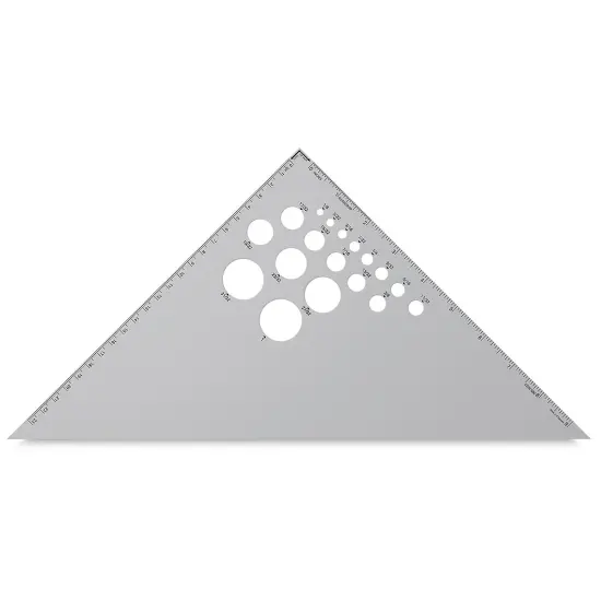 Alumicolor Aluminum Triangle - 10", 45/90 {1}
