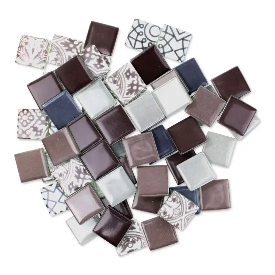 Mosaic Mercantile Patchwork Tiles - Heather Purple/Grey, 3 lb {1}