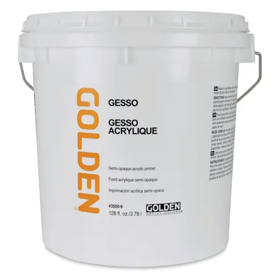 Golden Acrylic Gesso - White, 128 oz tub {2}