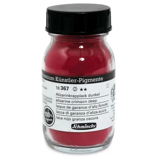 Schmincke Pigment - Alizarine Crimson Deep, 100 ml Jar {1}