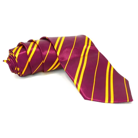 Maroon and Gold Tie - Wizard Costume Accessories Dress Up Ties - 1 Piece {2}