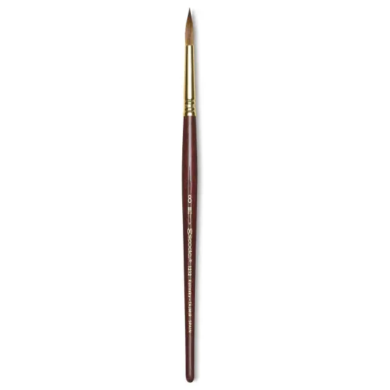 Escoda Reserva Kolinsky-Tajmyr Sable Brush - Pointed Round, Short Handle, Size 8 {1}