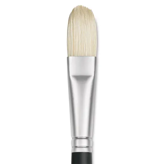 Winsor & Newton Artists' Oil Brush - Filbert, Long Handle, Size 10 {1}