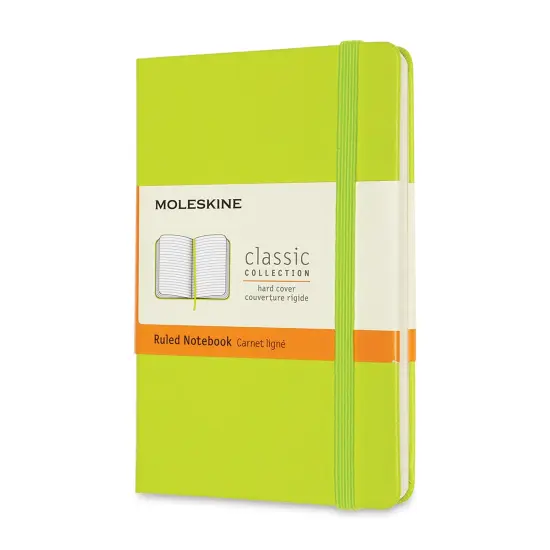 Moleskine Classic Hardcover Notebook - Lemon Green, Ruled, 5-1/2" x 3-1/2" {1}