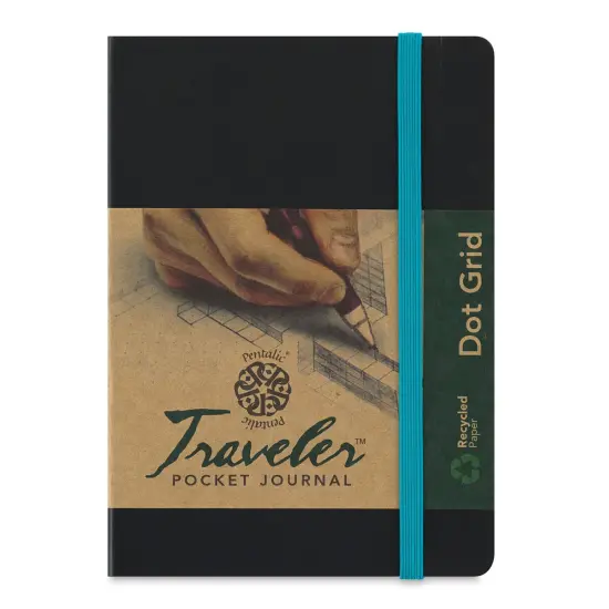 Pentalic Traveler Grid Pocket Journal - 6" x 4" {1}